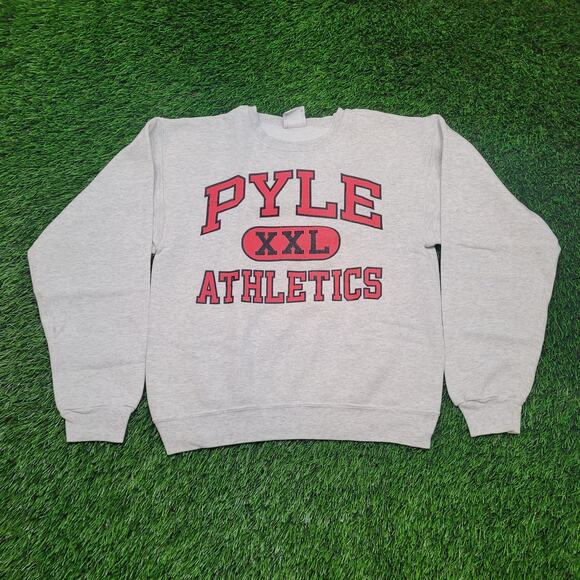 VTG Y2K Champion Pyle Athletics Sweatshirt Mens Medium (Tagged S) Boxy Fit - Picture 1 of 6
